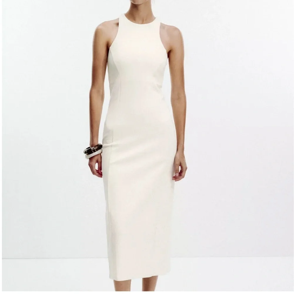 zara interlock halter dress INTERLOCK HALTERNECK DRESS